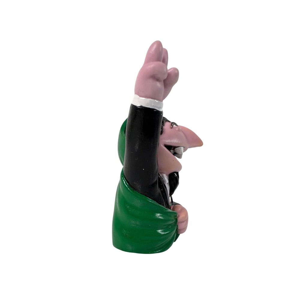 Sesame Street Count von Count Kids Small Black Excellent Finger Puppet Figure - Picture 4 of 7